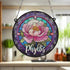 Peony Personalised Stained Glass Effect Suncatcher